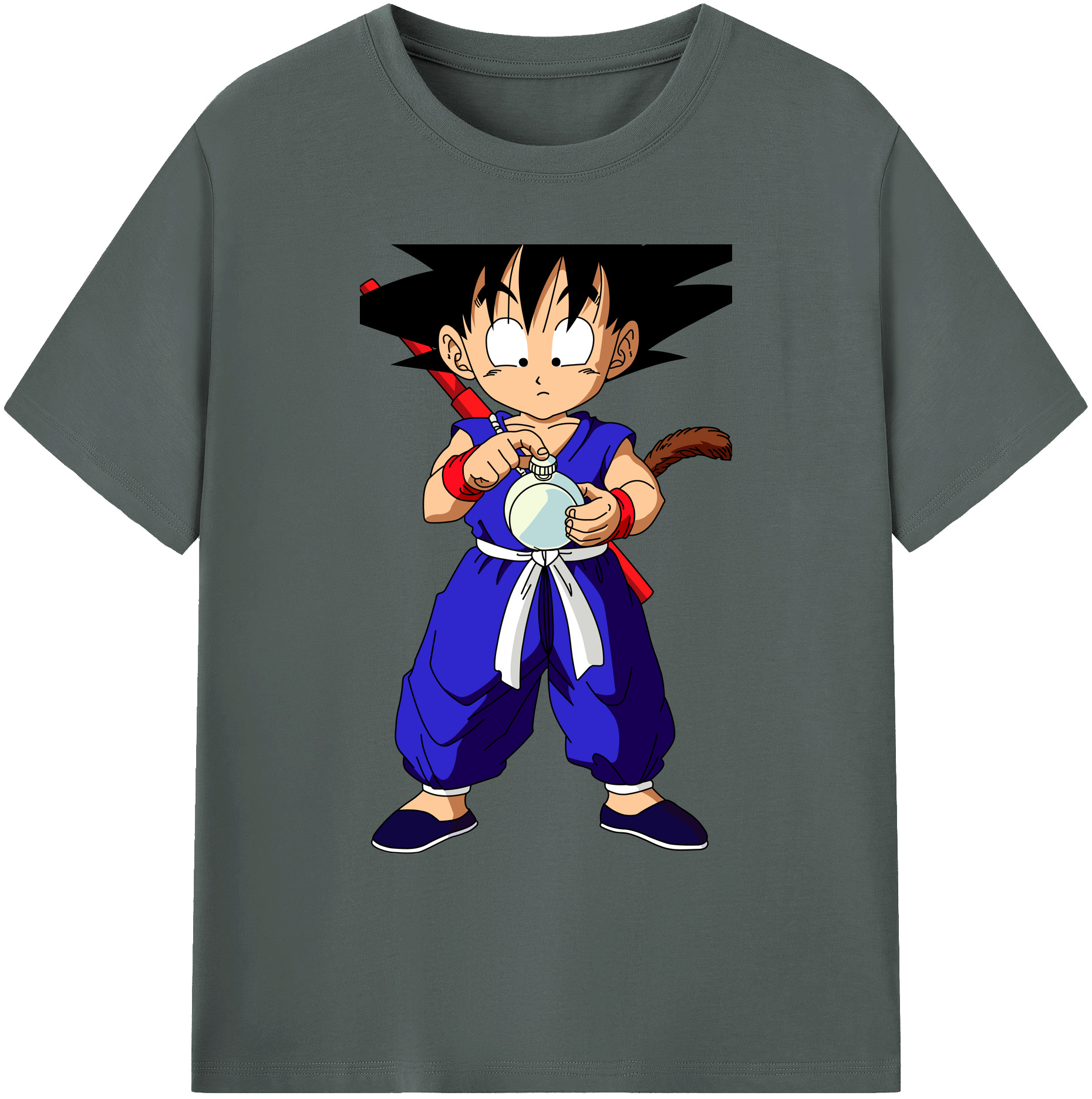 （画像用） ドラゴンボール 孫悟空（そん ごくう）Son Goku カカロット DRAGON BALL Kakarotto 綿100％ メンズ半袖Tシャツ｜肌触りやわらか＆通気性